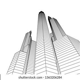 architecture building 3d 