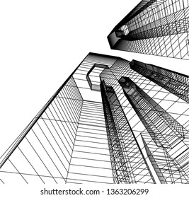 architecture building 3d 