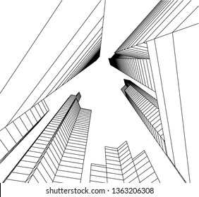 architecture building 3d 