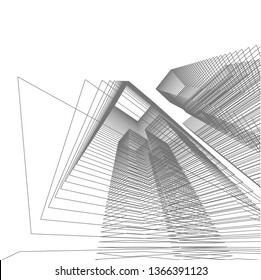 architecture building 3d 