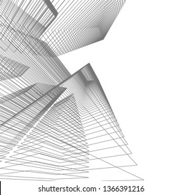 architecture building 3d 