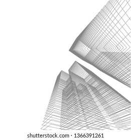 architecture building 3d 