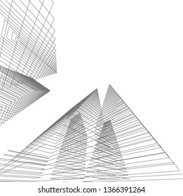 architecture building 3d 