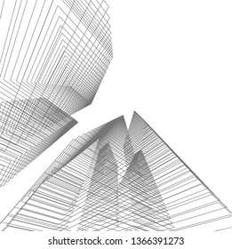 architecture building 3d 