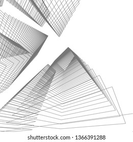 architecture building 3d 