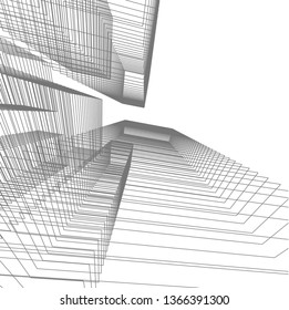 architecture building 3d 