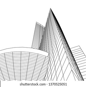 architecture building 3d 