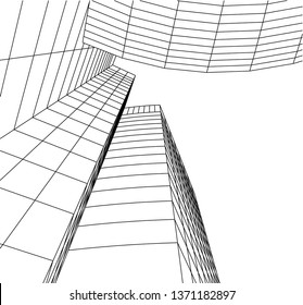 architecture building 3d 