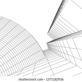 architecture building 3d 