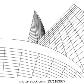 architecture building 3d 
