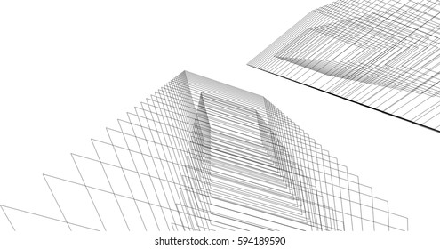 architecture building 3d