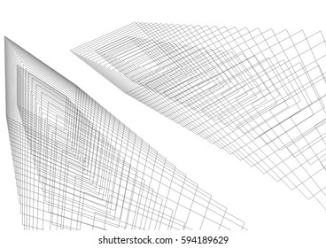 architecture building 3d