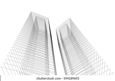 architecture building 3d