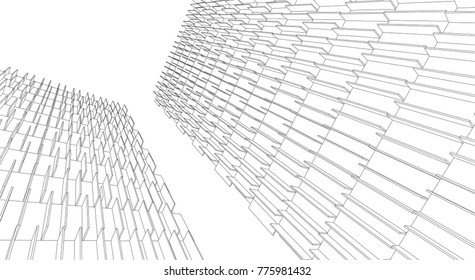 architecture building 3d