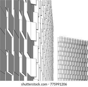 architecture building 3d