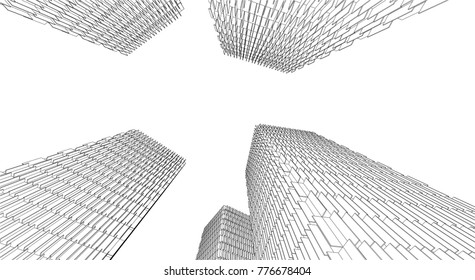 architecture building 3d 