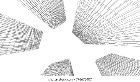 architecture building 3d 