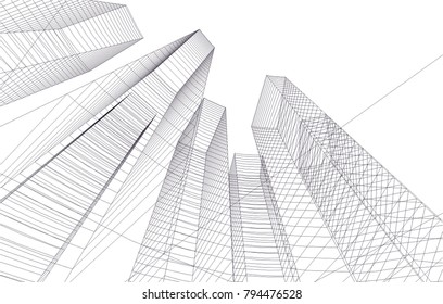 architecture building 3d 