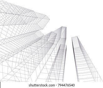 architecture building 3d 