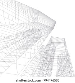 architecture building 3d 