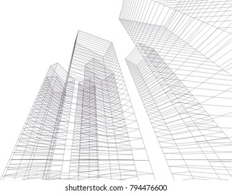 architecture building 3d 