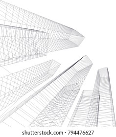 architecture building 3d 