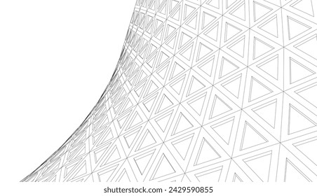 Architektur Gebäude 3d. Konzeption
