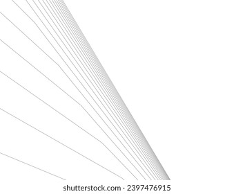 Architecture building 3d. Concept sketch.