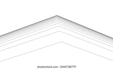 Architecture building 3d. Concept sketch.