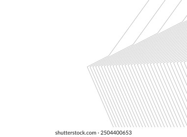 Architecture building 3d. Concept sketch.