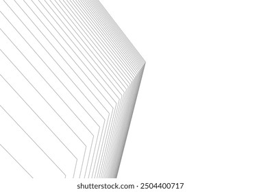 Architecture building 3d. Concept sketch.
