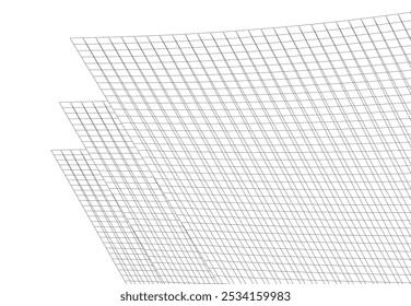 Architecture building 3d. Concept sketch.