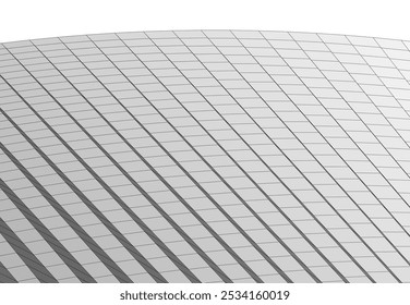 Architecture building 3d. Concept sketch.