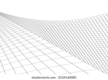 Edificio de arquitectura 3d. Boceto conceptual.