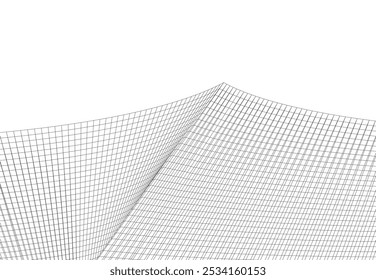 Construção de arquitetura 3d. Esboço conceitual.