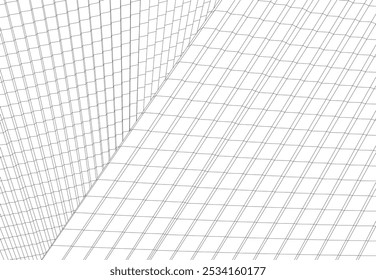 Architekturgebäude 3d. Konzeptentwurf.