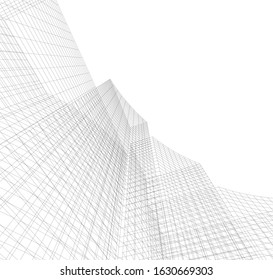 architecture building 3d construction design