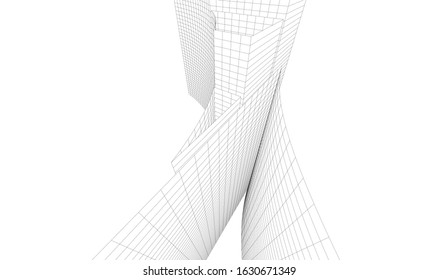 architecture building 3d construction design