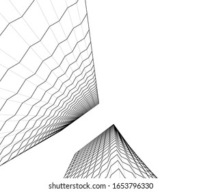 edificio de arquitectura Diseño de construcción 3d