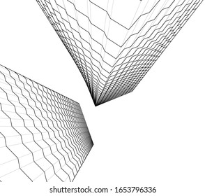 architecture building 3d construction design