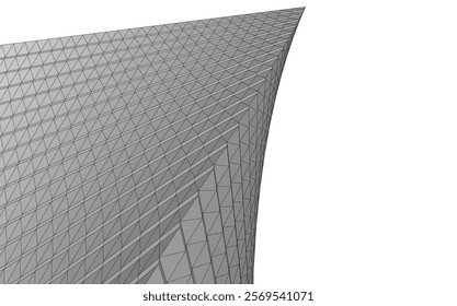 Architecture building 3d сoncept design.