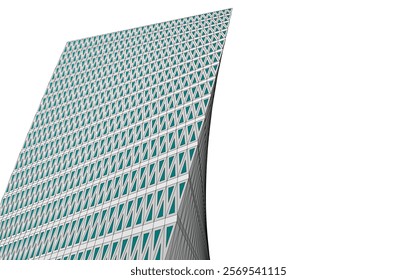 Architecture building 3d сoncept design.