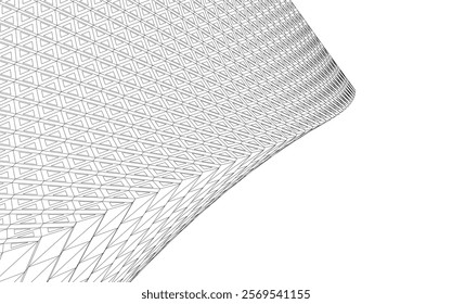Architecture building 3d сoncept design.