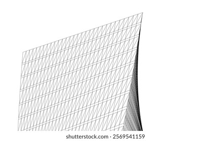 Architecture building 3d сoncept design.