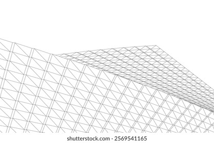Architecture building 3d сoncept design.