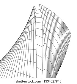  architecture building 3d illustration