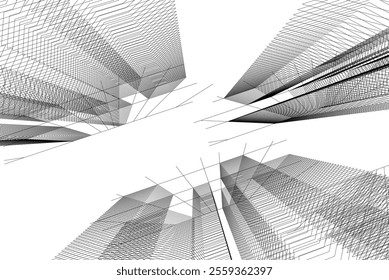 architecture building 3d vector design