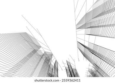 architecture building 3d vector design