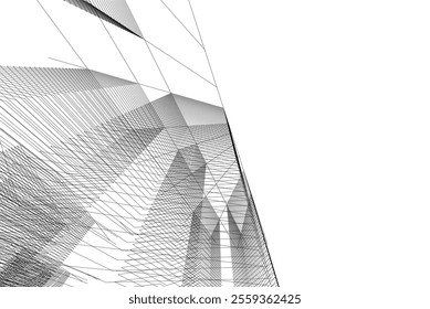architecture building 3d vector design