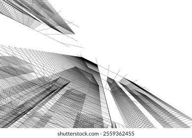 architecture building 3d vector design